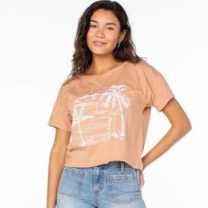 New Roxy Sunset Graphic Tee Shirt Size XL